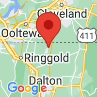 Map of Cohutta, GA